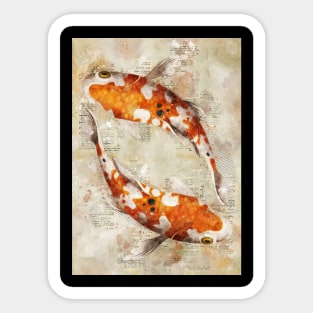 Koi Fishes Sticker